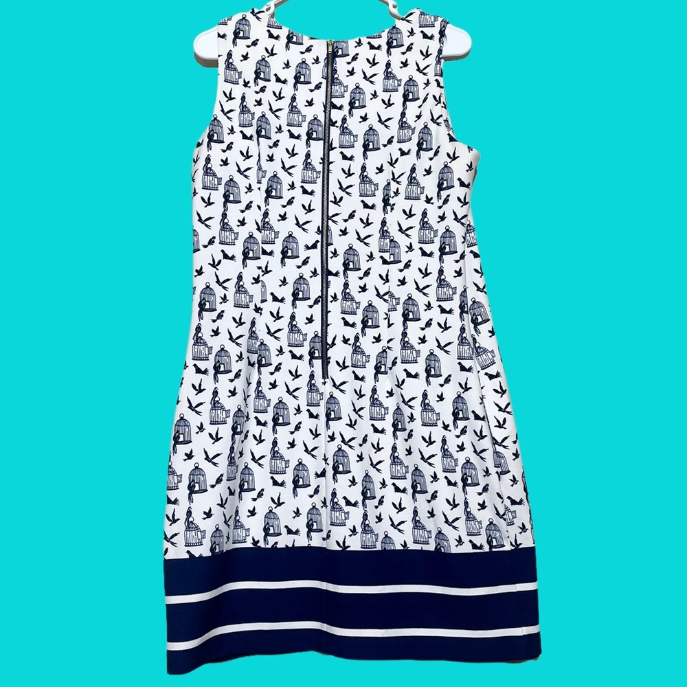 Gabby Skye Patterned Bird Cage Dress. - Picture 5 of 5